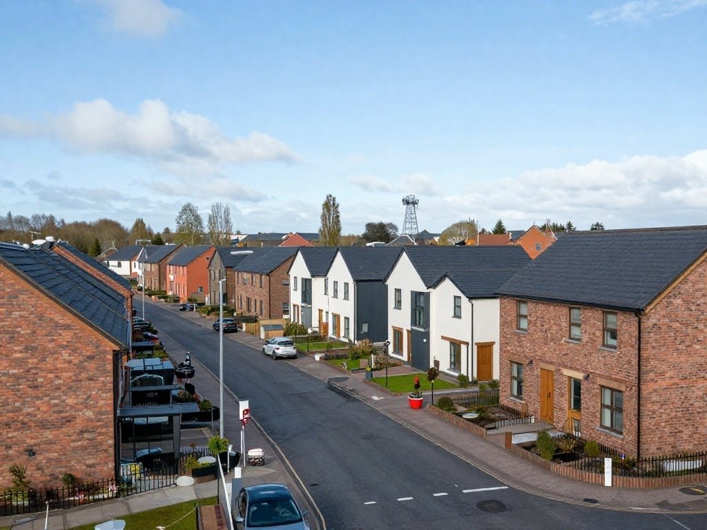 Cumbernauld modern housing development