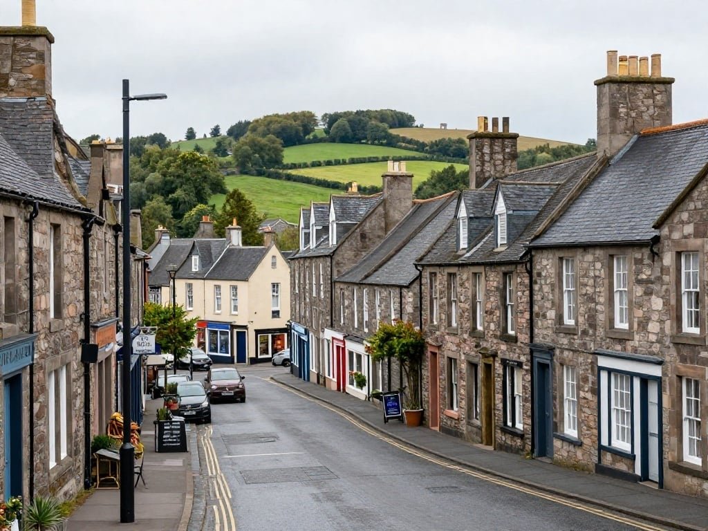 Dumfries rural town and countryside