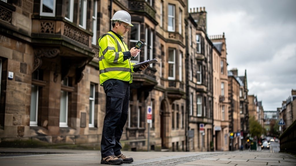 Building surveyor inspecting Victorian property in Glasgow